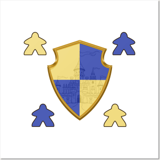 Meeple Shield Posters and Art